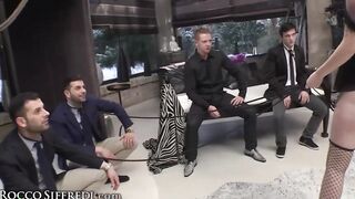 Rocco Siffredi Good Babes want their Dripping Holes Obliterated Gang Bang Style