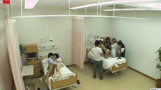 Japanese CMNF nude hospital prank TV performance