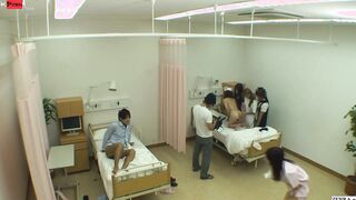 Japanese CMNF nude hospital prank TV performance