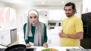 Gorgeous hairy Arab pussy licked and fucked!!