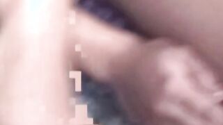 Asian babe shares big fat cock with horny girlfriend