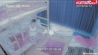 HORNYHOSTEL - Thin Blonde Missy Luv Fucked By Her Roommate Full Clip
