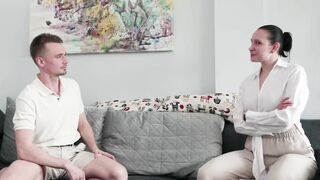 'Truth or Dare' turned step son fucked stepmom - Stepmommy swallow cum from condom