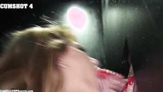 Massive tits Kitana swallows 9 gloryhole loads