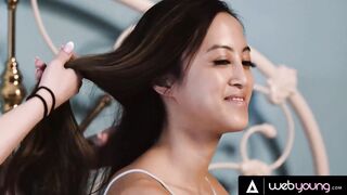 Vulgar Bae Lily Lou Finger Screwed Hard Her chinese Bestie Alexia Anders During Clip Night