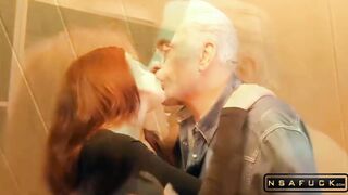 Old Man Receives Young Pussy Sexual Thanking