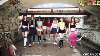 CHICAS LOCA - Crazy Hot Lesbian Party With Latina Babes! WOW!