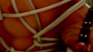 Tying up and rough torment for hunk that enjoys the feeling