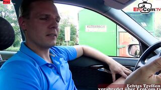 Public pov Head from a sexual German Skank