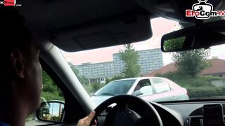 Public pov Head from a sexual German Skank