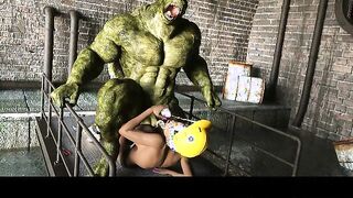 3D Werewolf Fuck Busty Girls