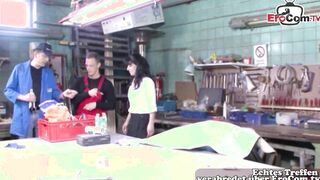 Ugly German unshaved older milf got fuck inside crazy twat