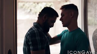 Inked Zak Bishop fed hot jizz after hardcore ass pounding