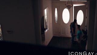 Inked Zak Bishop fed hot jizz after hardcore ass pounding