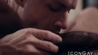 Inked Zak Bishop fed hot jizz after hardcore ass pounding