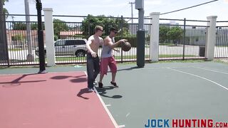 Horny jocks butt banging after some one on one basketball