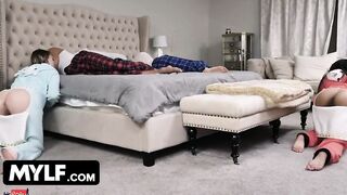 Barely Legal sluts Adrian Hush & Cara May Need Step Daddy
