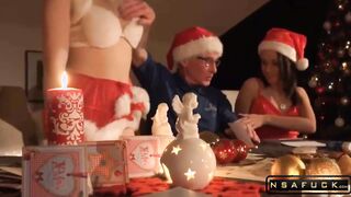 Xmas Special Hardcore Fuck for Grandpa