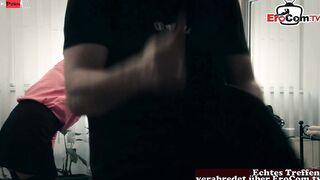 German blonde and dark hair Milf 3some FFM