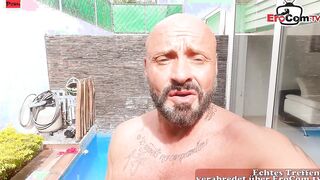 hot Mexican hispanic 19 yo tiny jugs make german porn casting
