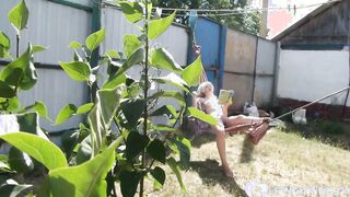 I caught my next door masturbating furiously outdoor