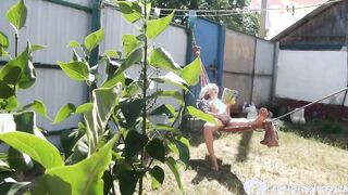 I caught my next door masturbating furiously outdoor