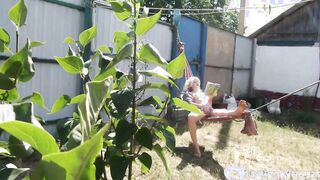 I caught my next door masturbating furiously outdoor