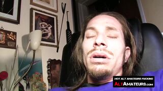 Chubbs Locklear pleasures his big prick with a fleshlight