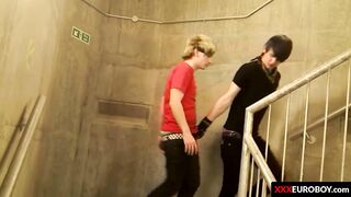 Twinks with big uncut dick have anal pounding and cumshots