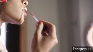 Deeper. beauty Halle can't resist her ex-boyfriend's hard dick