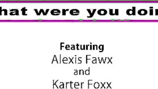 Karter Foxx is hanging out on the couch with her boyfriend Tyler Nixon and his stepmom Alexis Fawx. Tyler keeps