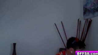 Lucky Fate banged three teen twats