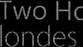Blonde babes Naomi Nevena and Carla Cox are having fun searching the Internet when the