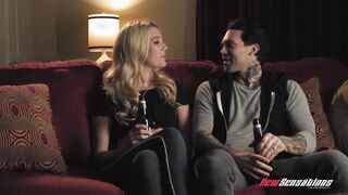 Kenna Finds A Stiff Swallow And Penis
