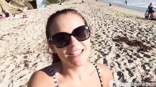 beauty from the beach getting shafted hard