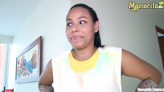 MAMACITAZ Latina Maid Andrea Florez Wild 3way On Hotel Room