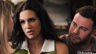 Teen babysitter wets herself ifo couple