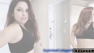 Amateur Teen Bella Fucked and Creampied in Porn Debut