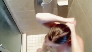 my foaming redhead stepsister in the shower