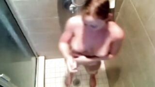 my foaming redhead stepsister in the shower