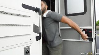 Hide from a husband during cheating roadside quickie