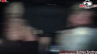 Skank blowing the big black cock into the vehicle until the mouth cummed