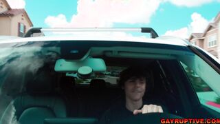 Mature guy fucks horny twink on their meet up