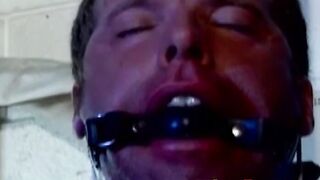 Bondage and dominating with jock in torment that loves it