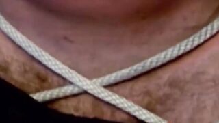 Bondage and dominating with jock in torment that loves it