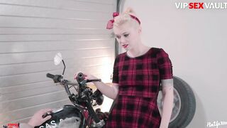 PINUPSEX - MISHA CROSS FILTHY HOT BUTT POLISH BLONDE FUCKS HER BIKER boyfriend