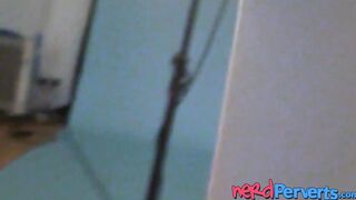 Housekeeper Mandy White fucked and blowing on camera