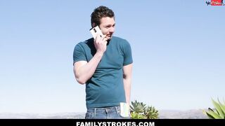 babe Dark Haired Step Daughter Mia Moore Scolded then Plowed by Step Dad