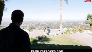 babe Dark Haired Step Daughter Mia Moore Scolded then Plowed by Step Dad