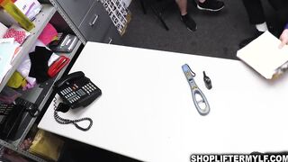 Violet bend over the table to receive Mike's dick